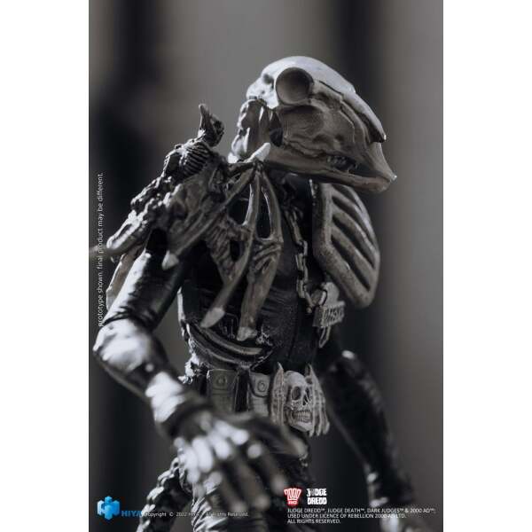 Figura Exquisite Mini Black and White Judge Mortis 2000 AD 1/18 10 cm - Collector4u.com