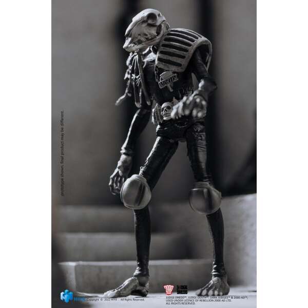 Figura Exquisite Mini Black and White Judge Mortis 2000 AD 1/18 10 cm - Collector4u.com