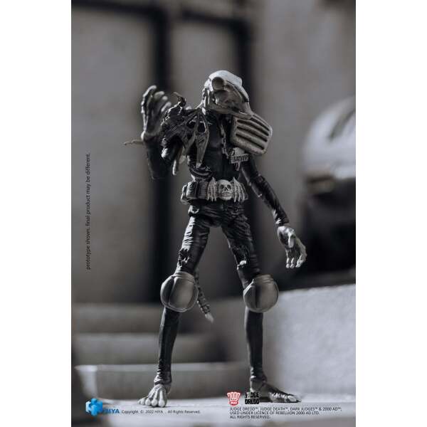 Figura Exquisite Mini Black and White Judge Mortis 2000 AD 1/18 10 cm - Collector4u.com