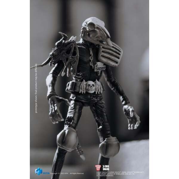 Figura Exquisite Mini Black and White Judge Mortis 2000 AD 1/18 10 cm - Collector4u.com