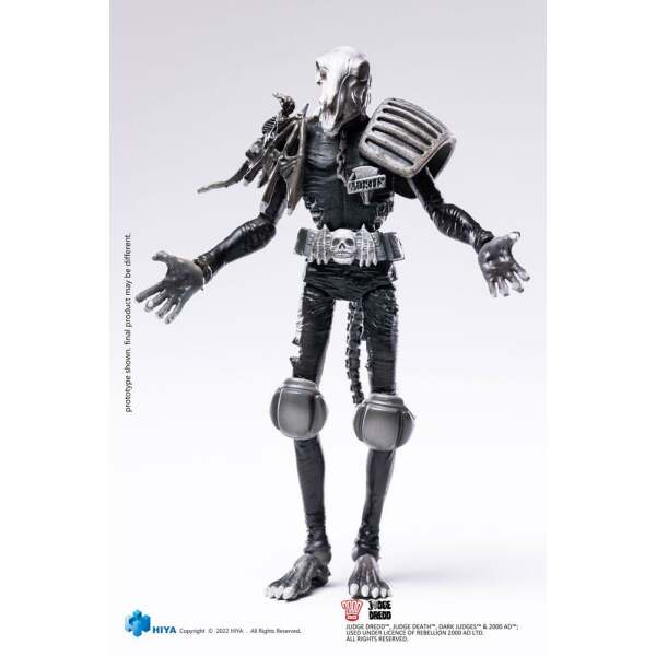 Figura Exquisite Mini Black And White Judge Mortis 2000 Ad 1 18 10 Cm