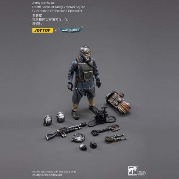 Figura Death Korps of Krieg Veteran Squad Guardsman Demolitions Specialist Warhammer 40k 1/18 10 cm - Collector4u.com