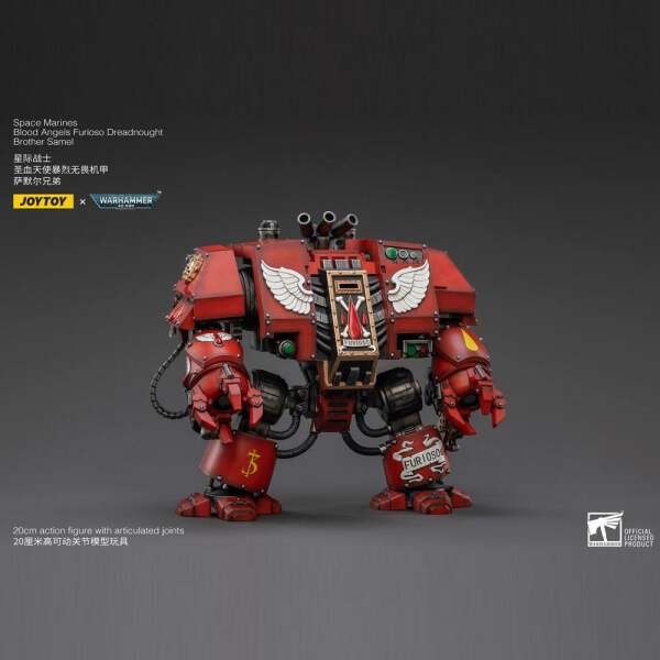 Figura Blood Angels Furioso Dreadnought Brother Samel Warhammer 40k 1/18 20 cm - Collector4u.com