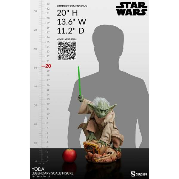 Estatua Legendary Scale 1/2 Yoda Star Wars 51 cm - Collector4u.com