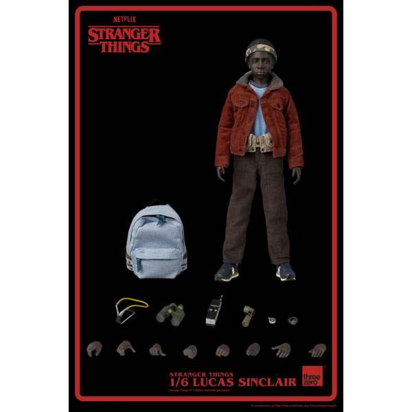 Figura Lucas Sinclair Stranger Things 1/6 23 cm - Collector4u.com