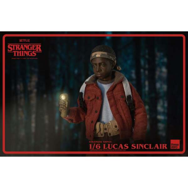 Figura Lucas Sinclair Stranger Things 1/6 23 cm - Collector4u.com