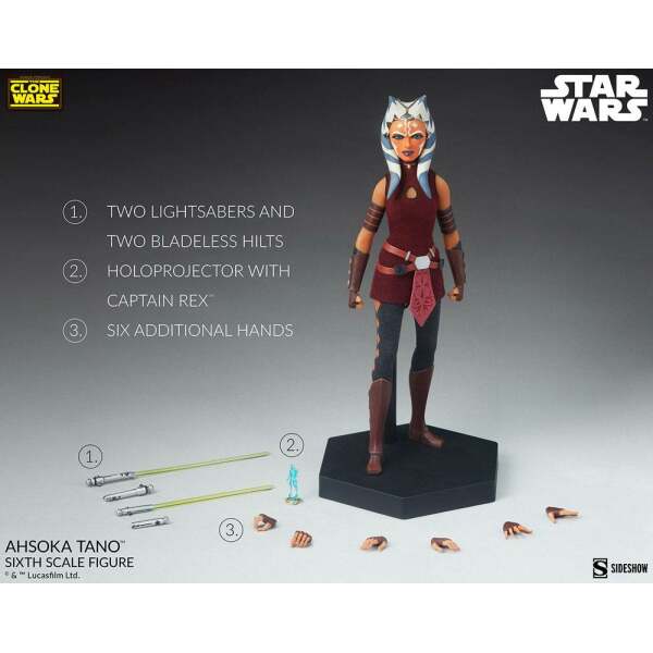 Figura Ahsoka Tano Star Wars The Clone Wars 1/6 27 cm - Collector4u.com