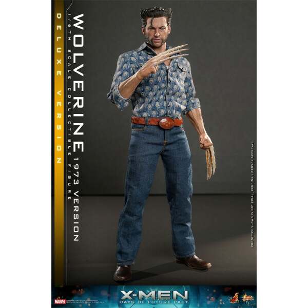 Figura Wolverine 1973 Version Deluxe Version X-Men Días del futuro pasado Movie Masterpiece 1/6 30 cm - Collector4u.com