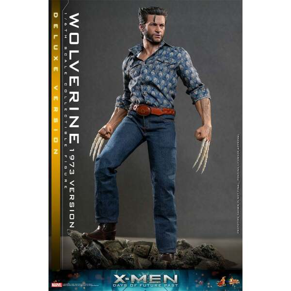 Figura Wolverine 1973 Version Deluxe Version X-Men Días del futuro pasado Movie Masterpiece 1/6 30 cm - Collector4u.com