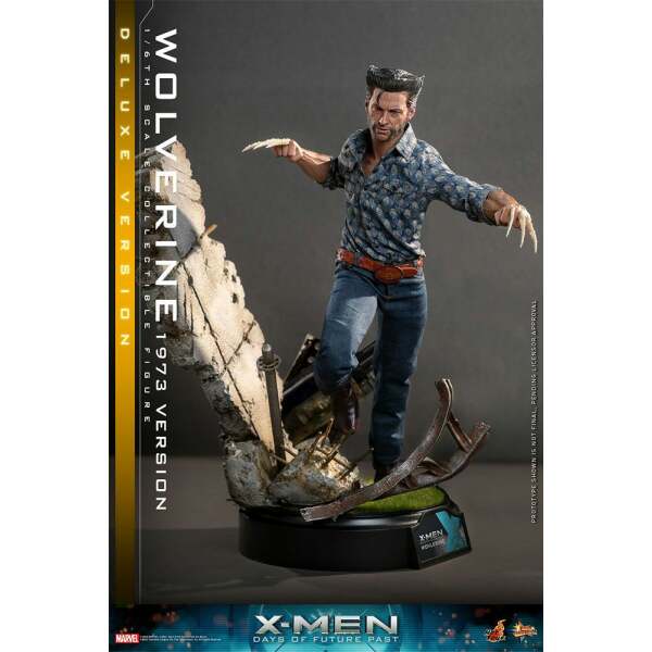 Figura Wolverine 1973 Version Deluxe Version X-Men Días del futuro pasado Movie Masterpiece 1/6 30 cm - Collector4u.com