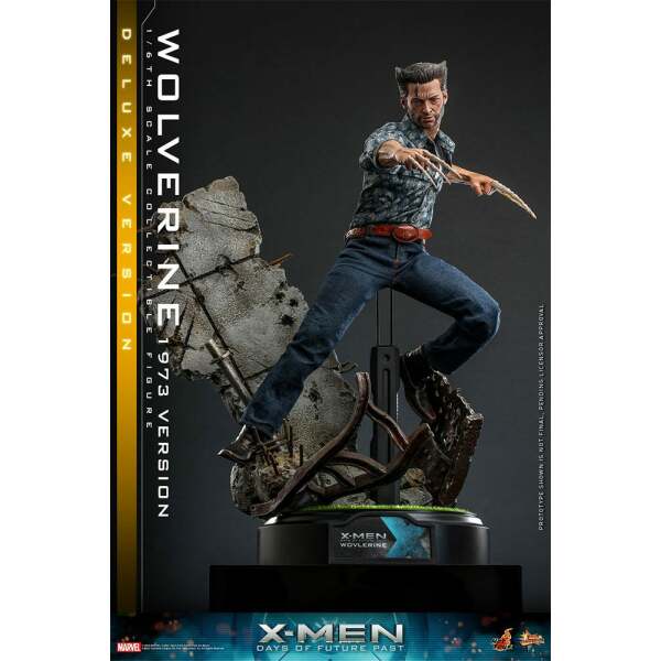 Figura Wolverine 1973 Version Deluxe Version X-Men Días del futuro pasado Movie Masterpiece 1/6 30 cm - Collector4u.com