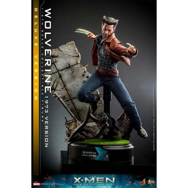 Figura Wolverine 1973 Version Deluxe Version X-Men Días del futuro pasado Movie Masterpiece 1/6 30 cm - Collector4u.com