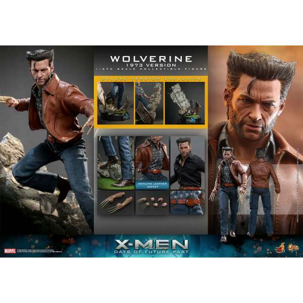 Figura Wolverine 1973 Version Deluxe Version X-Men Días del futuro pasado Movie Masterpiece 1/6 30 cm - Collector4u.com