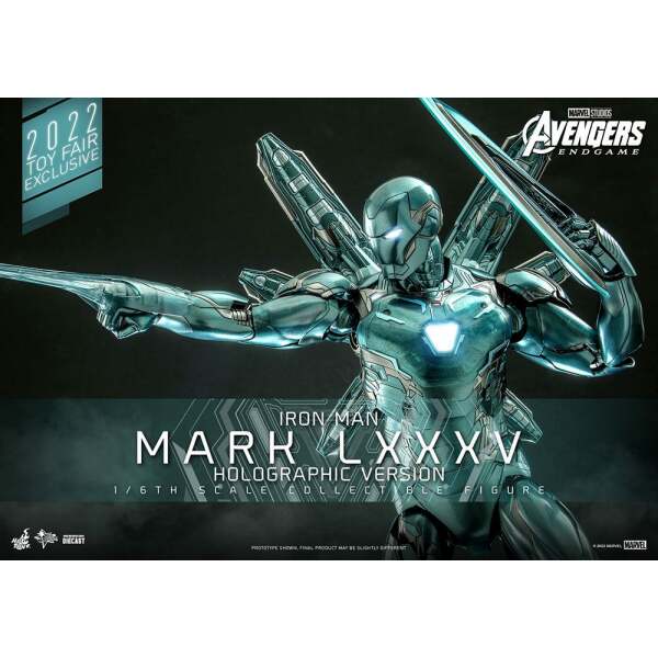 Figura Diecast 1/6 Iron Man Mark LXXXV Vengadores: Endgame (Holographic Version) 2022 Toy Fair Exclusive 33 cm - Collector4u.com