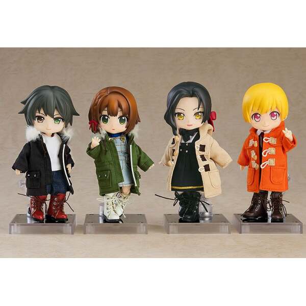 Accesorios para las Figuras Nendoroid Doll Warm Clothing Set Orange Boots & Duffle Coat Original Character - Collector4u.com