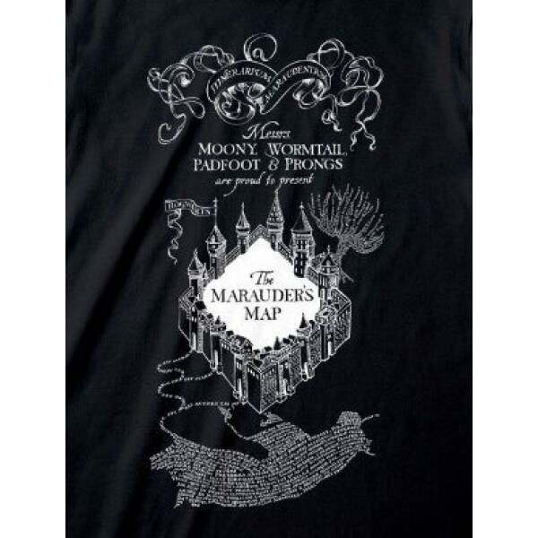 Camiseta Marauders Map talla XL Harry Potter - Collector4u.com