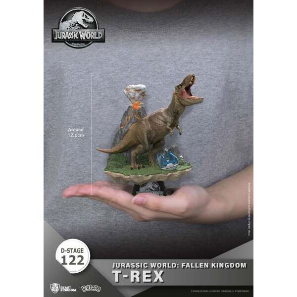 Diorama T-Rex Jurassic World: el reino caído D-Stage PVC 13 cm - Collector4u.com