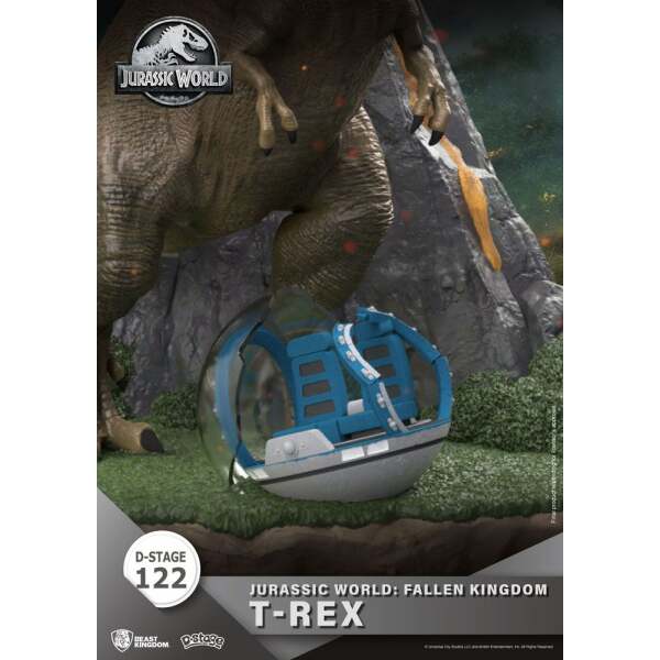 Diorama T-Rex Jurassic World: el reino caído D-Stage PVC 13 cm - Collector4u.com