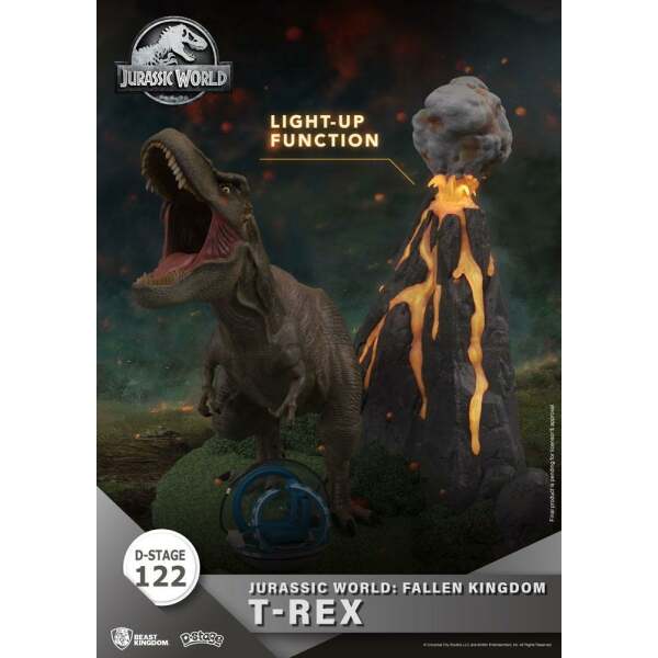 Diorama T-Rex Jurassic World: el reino caído D-Stage PVC 13 cm - Collector4u.com