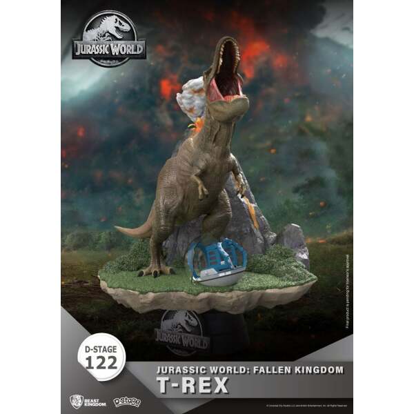 Diorama T-Rex Jurassic World: el reino caído D-Stage PVC 13 cm - Collector4u.com