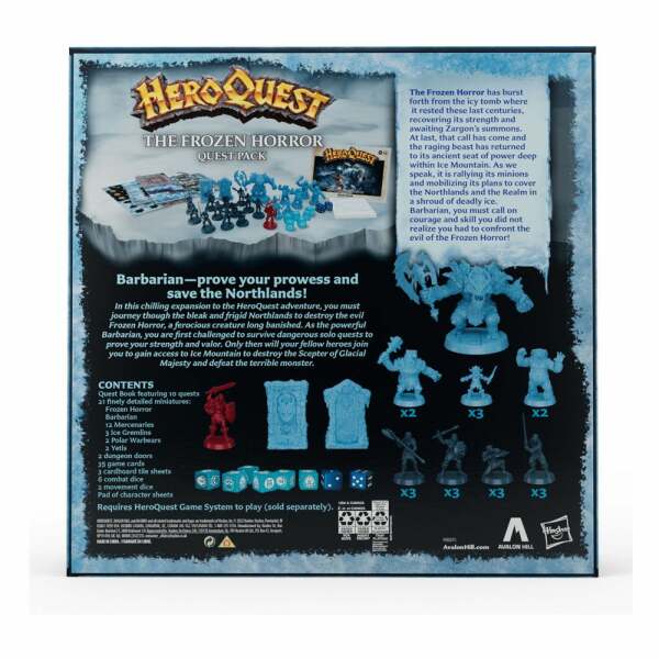 Expansión del Juego de Mesa The Frozen Horror HeroQuest Pack inglés - Collector4u.com