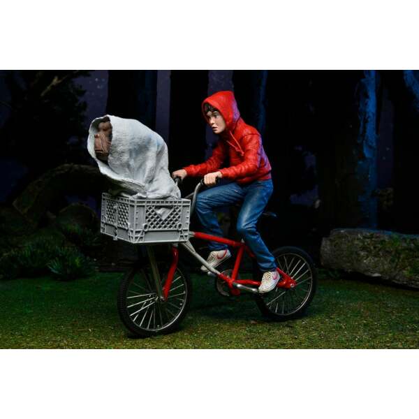 Figura Elliott and E T on Bicycle 13 cm E.T. El Extraterrestre - Collector4u.com