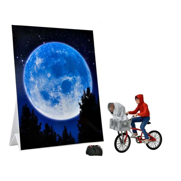 Figura Elliott and E T on Bicycle 13 cm E.T. El Extraterrestre - Collector4u.com