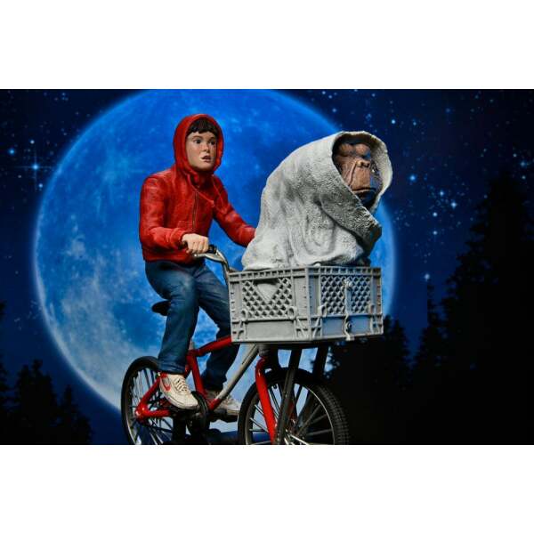 Figura Elliott and E T on Bicycle 13 cm E.T. El Extraterrestre - Collector4u.com