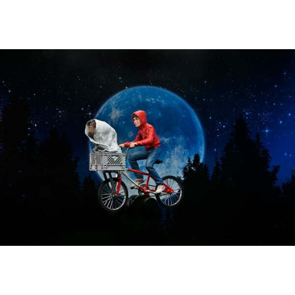 Figura Elliott and E T on Bicycle 13 cm E.T. El Extraterrestre - Collector4u.com