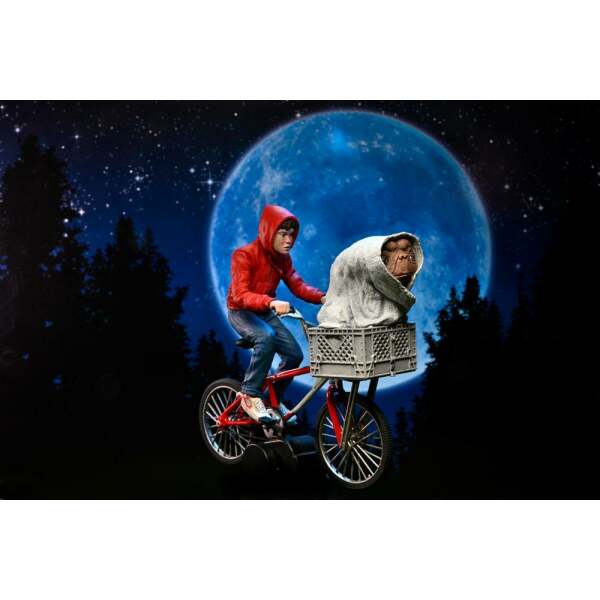 Figura Elliott and E T on Bicycle 13 cm E.T. El Extraterrestre - Collector4u.com