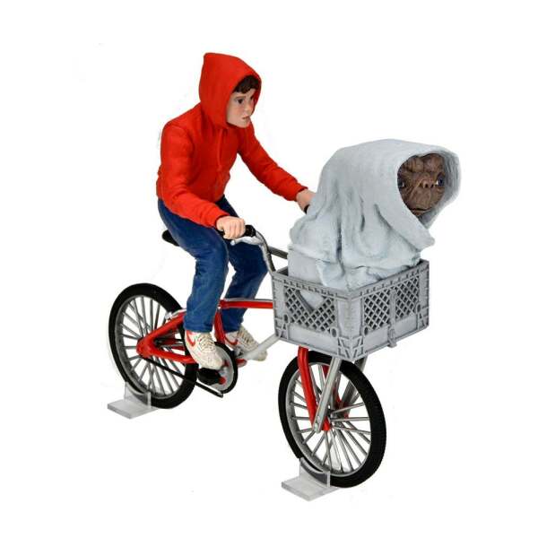 Figura Elliott and E T on Bicycle 13 cm E.T. El Extraterrestre - Collector4u.com