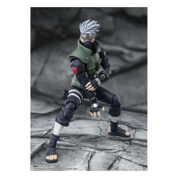 Figura S.H. Figuarts Kakashi Hatake Naruto Shippuden -The famed Sharingan Hero- 16 cm Bandai - Collector4u.com