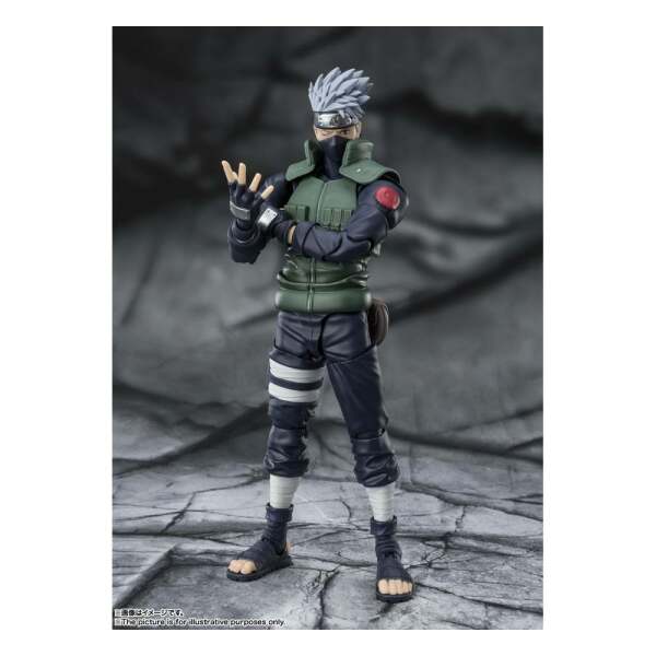 Figura S.H. Figuarts Kakashi Hatake Naruto Shippuden -The famed Sharingan Hero- 16 cm Bandai - Collector4u.com