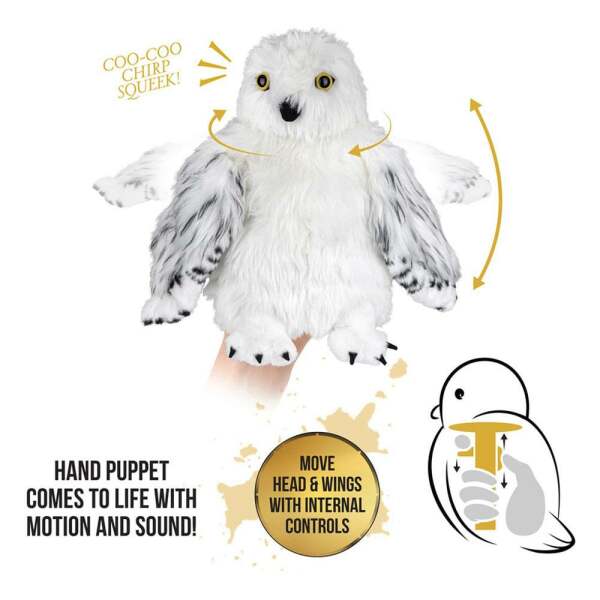 Peluche interactivo Hedwig Harry Potter 30 cm Noble Collection - Collector4u.com