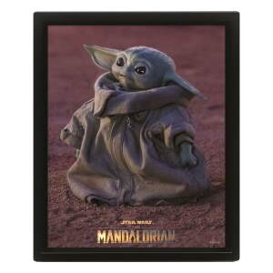 Star Wars The Mandalorian Set De 3 Posteres Efecto 3d Enmarcado Grogu 26 X 20 Cm 3