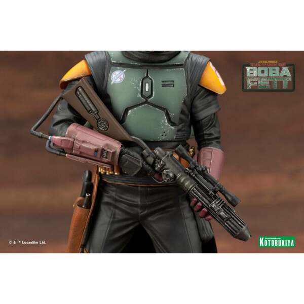 Estatua Boba Fett White Armor Star Wars: The Book of Boba Fett PVC ARTFX+ 1/10 Ver. 18 cm - Collector4u.com