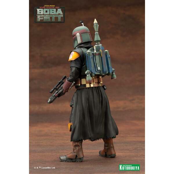 Estatua Boba Fett White Armor Star Wars: The Book of Boba Fett PVC ARTFX+ 1/10 Ver. 18 cm - Collector4u.com