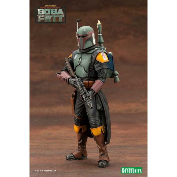 Estatua Boba Fett White Armor Star Wars: The Book of Boba Fett PVC ARTFX+ 1/10 Ver. 18 cm - Collector4u.com