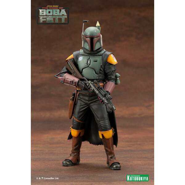 Estatua Boba Fett White Armor Star Wars: The Book of Boba Fett PVC ARTFX+ 1/10 Ver. 18 cm - Collector4u.com