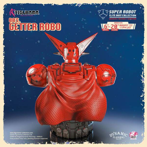 Busto Super Robot Elite 1/3 Getter Robo Getter Robo 26 cm - Collector4u.com