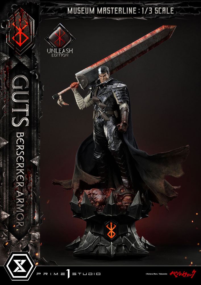 Estatua Guts Berserker Armor Berserk Museum Masterline 1/3 Unleash Edition 121 cm