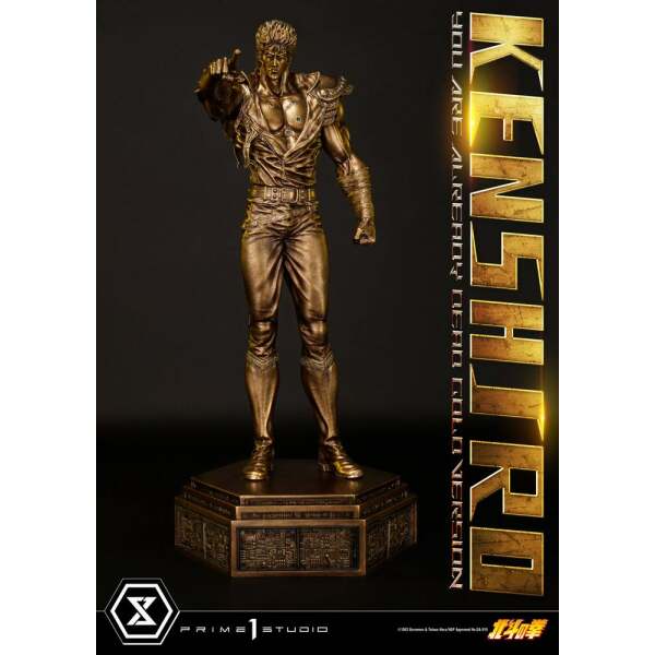 Estatua Kenshiro Fist of the North Star 1/4 You Are Already Dead Gold Version 69 cm Prime 1 Studio - Collector4u.com