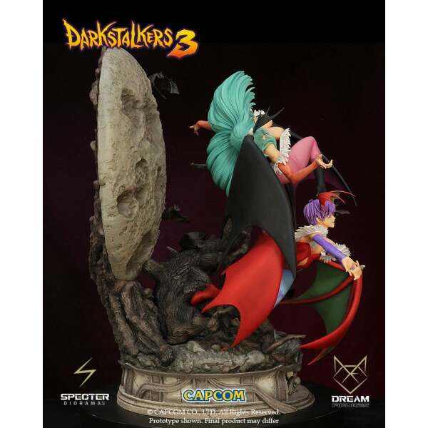 Diorama Morrigan y Lilith Darkstalkers 3 1/6 47 cm - Collector4u.com