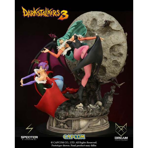 Diorama Morrigan y Lilith Darkstalkers 3 1/6 47 cm - Collector4u.com