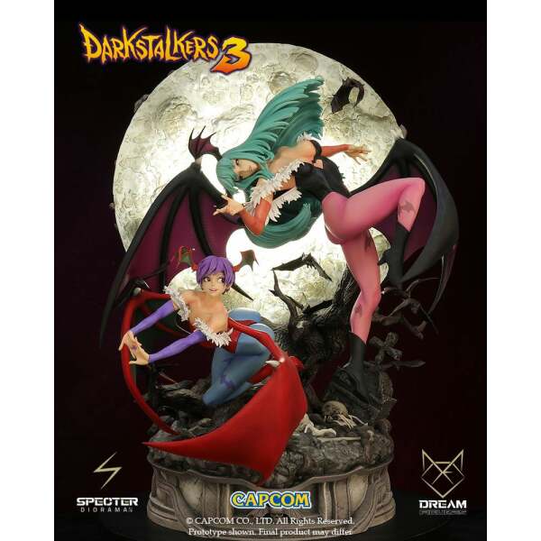 Diorama Morrigan Y Lilith Darkstalkers 3 1 6 47 Cm