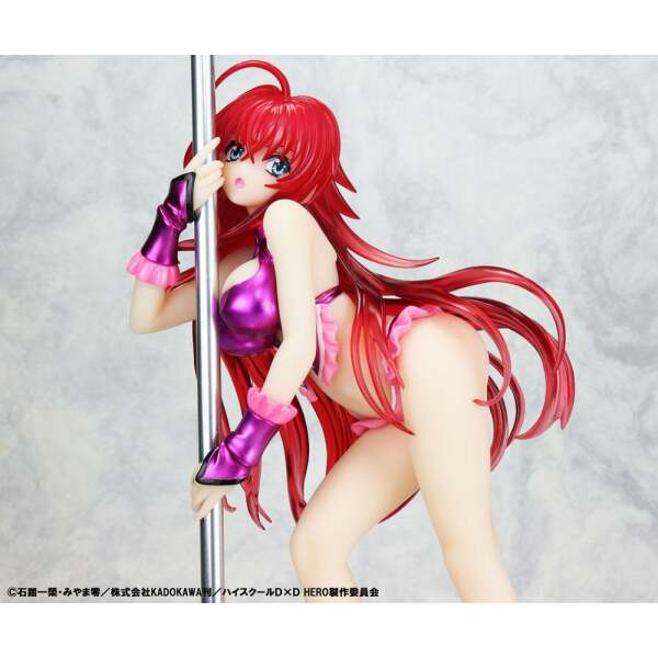 Estatua Rias Gremory Pole Dance Ver Purple Color High School DxD 1/7 20 cm - Collector4u.com