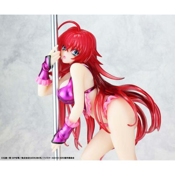 Estatua Rias Gremory Pole Dance Ver Purple Color High School DxD 1/7 20 cm - Collector4u.com