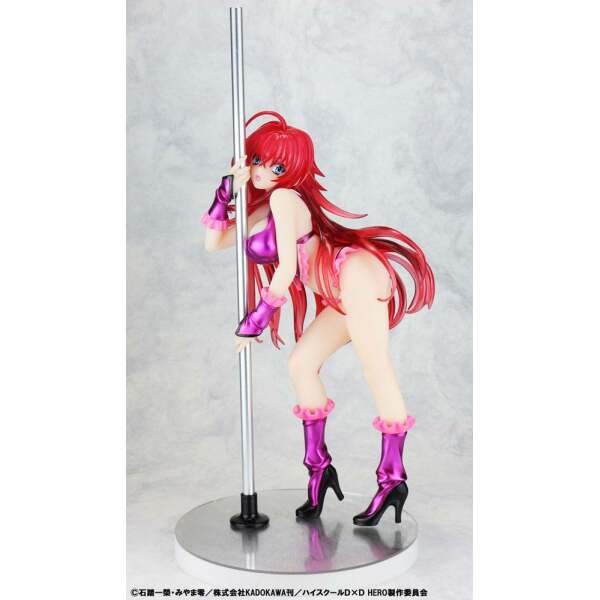 Estatua Rias Gremory Pole Dance Ver Purple Color High School DxD 1/7 20 cm - Collector4u.com