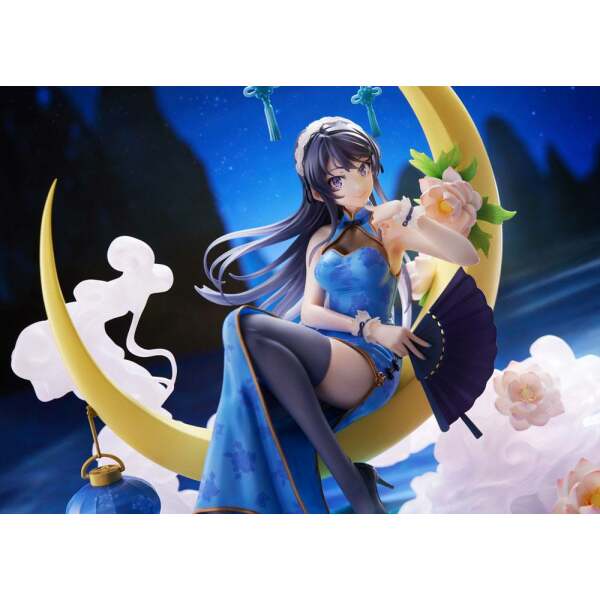 Estatua Mai Sakurajima Rascal Does Not Dream of Bunny Girl Senpai PVC 1/7 Chinese Dress Ver. 25 cm - Collector4u.com