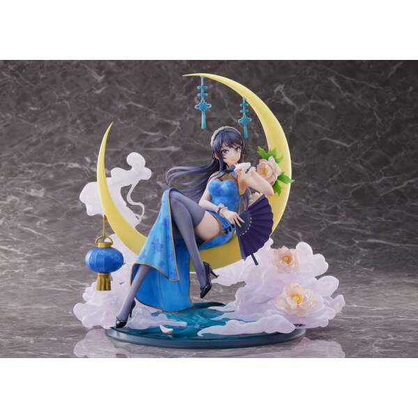 Estatua Mai Sakurajima Rascal Does Not Dream of Bunny Girl Senpai PVC 1/7 Chinese Dress Ver. 25 cm - Collector4u.com